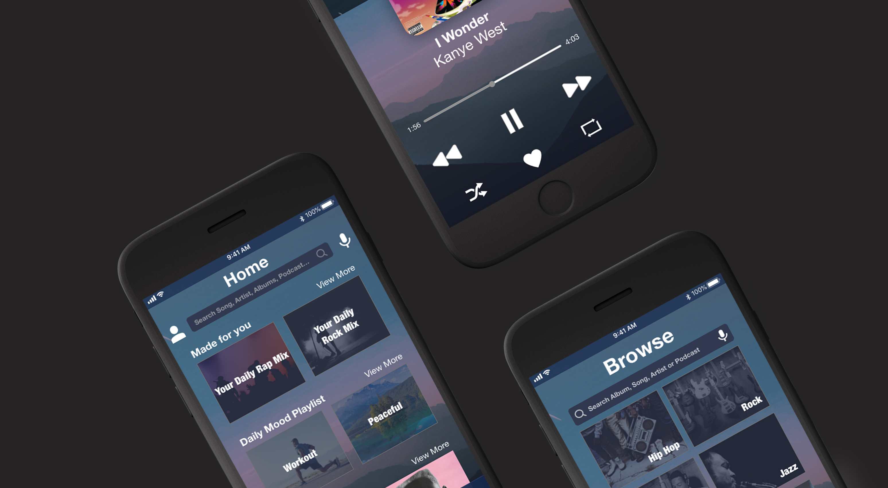 Hero Image of the Music App